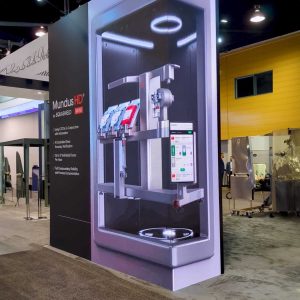 Mundus Mini robotic system animation at trade show – Breeze Animation